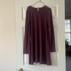 Zenana Premium Purple Dress with pockets